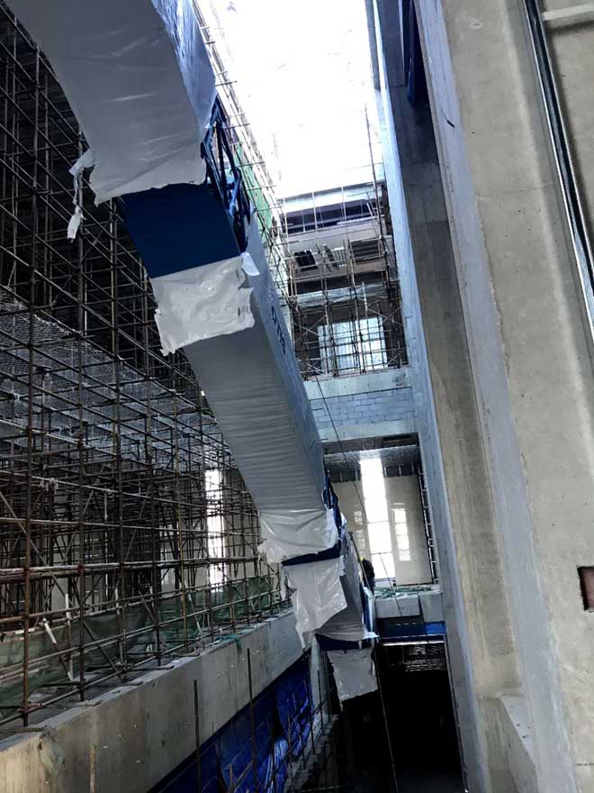 海軍博物館改擴建扶梯設備吊裝現(xiàn)場